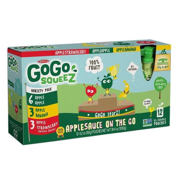 Gogo Squeez GoGo Variety Pack, PK72 120464